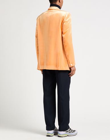 Man Blazer Orange Size 38 Viscose, Silk