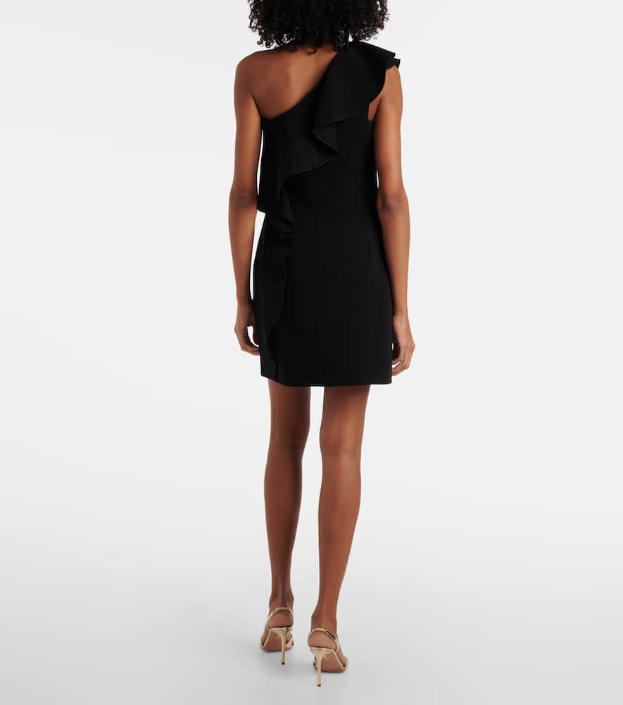 Giacomo ruffled sablé minidress