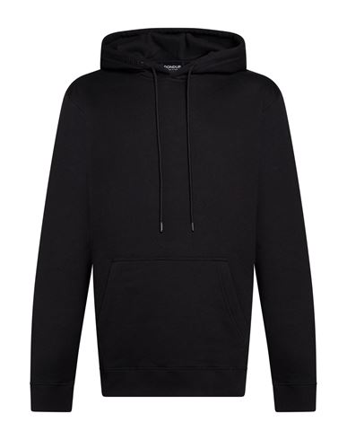 Man Sweatshirt Black Size XL Cotton, Elastane