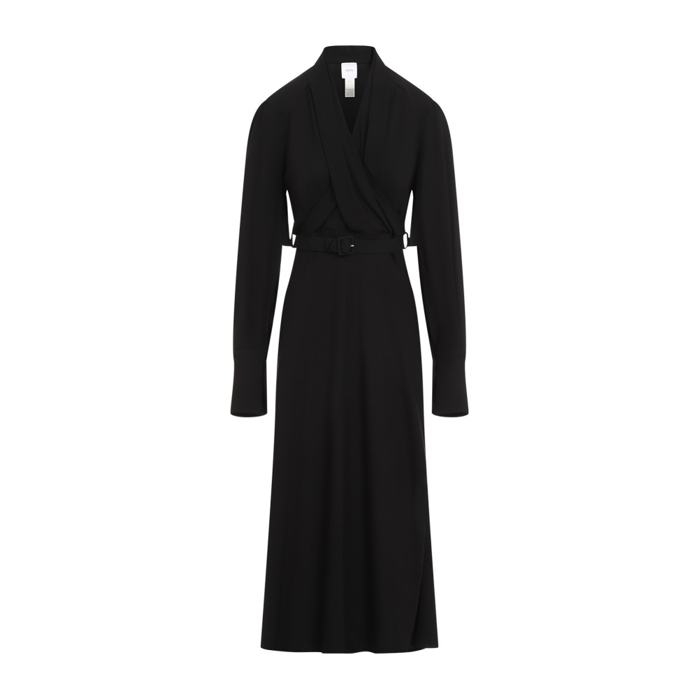 Draped Maxi Day Dress