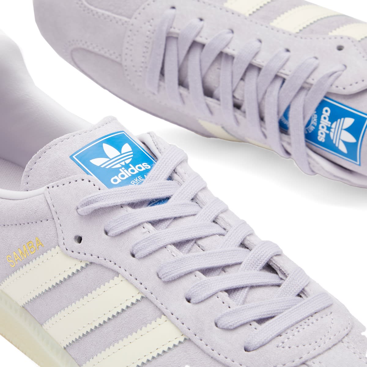 SAMBA OG Sneakers in Silver Dawn/Chalk White/Off White