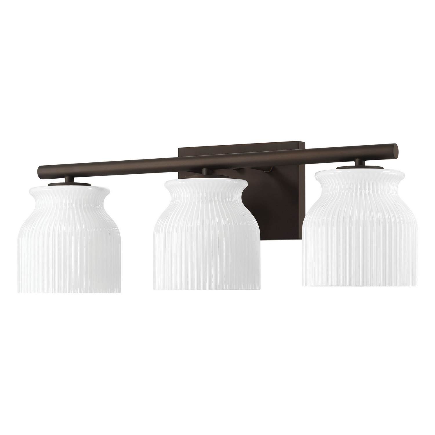 Matte Bronze Bathroom Vanity Light from the Harlowe Collection
