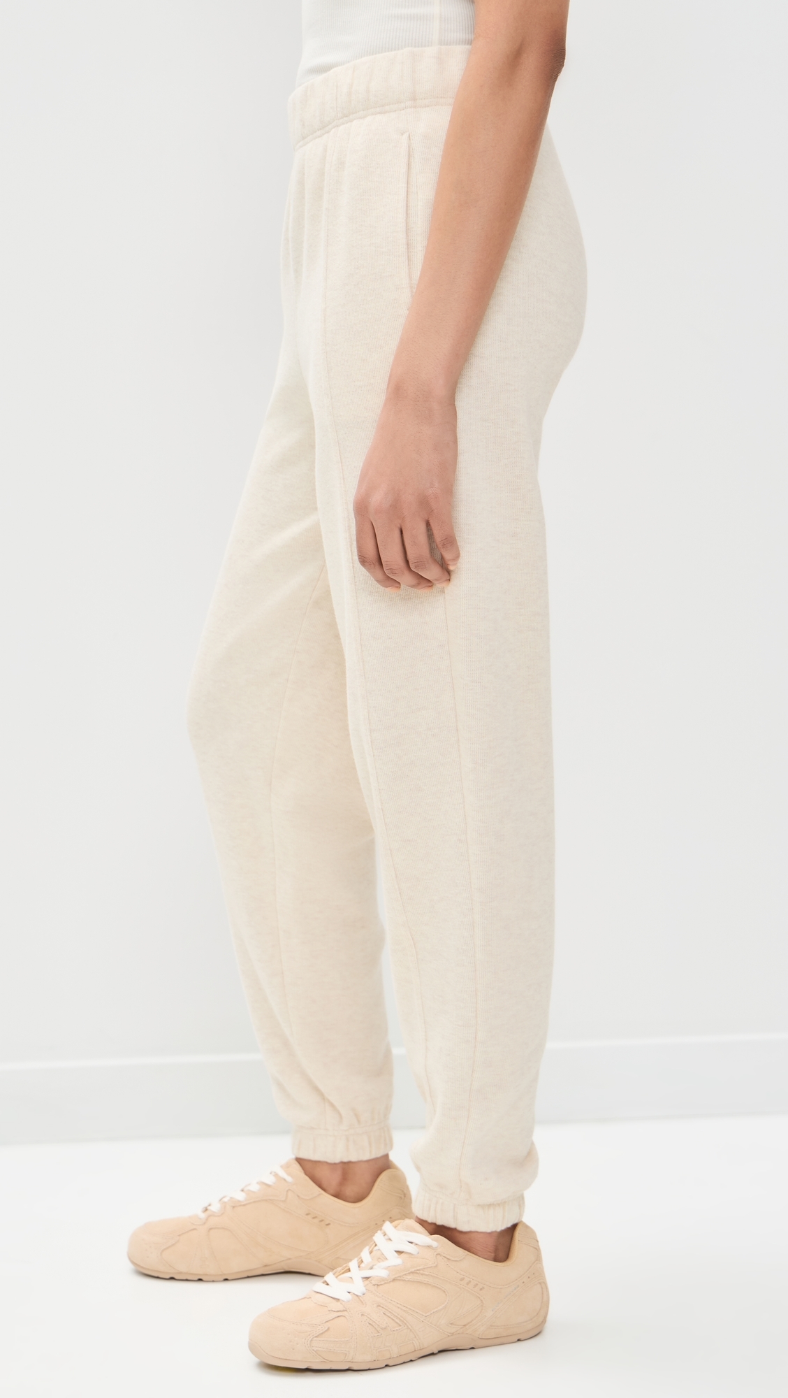 Signature Rib Joggers Oatmeal Heather