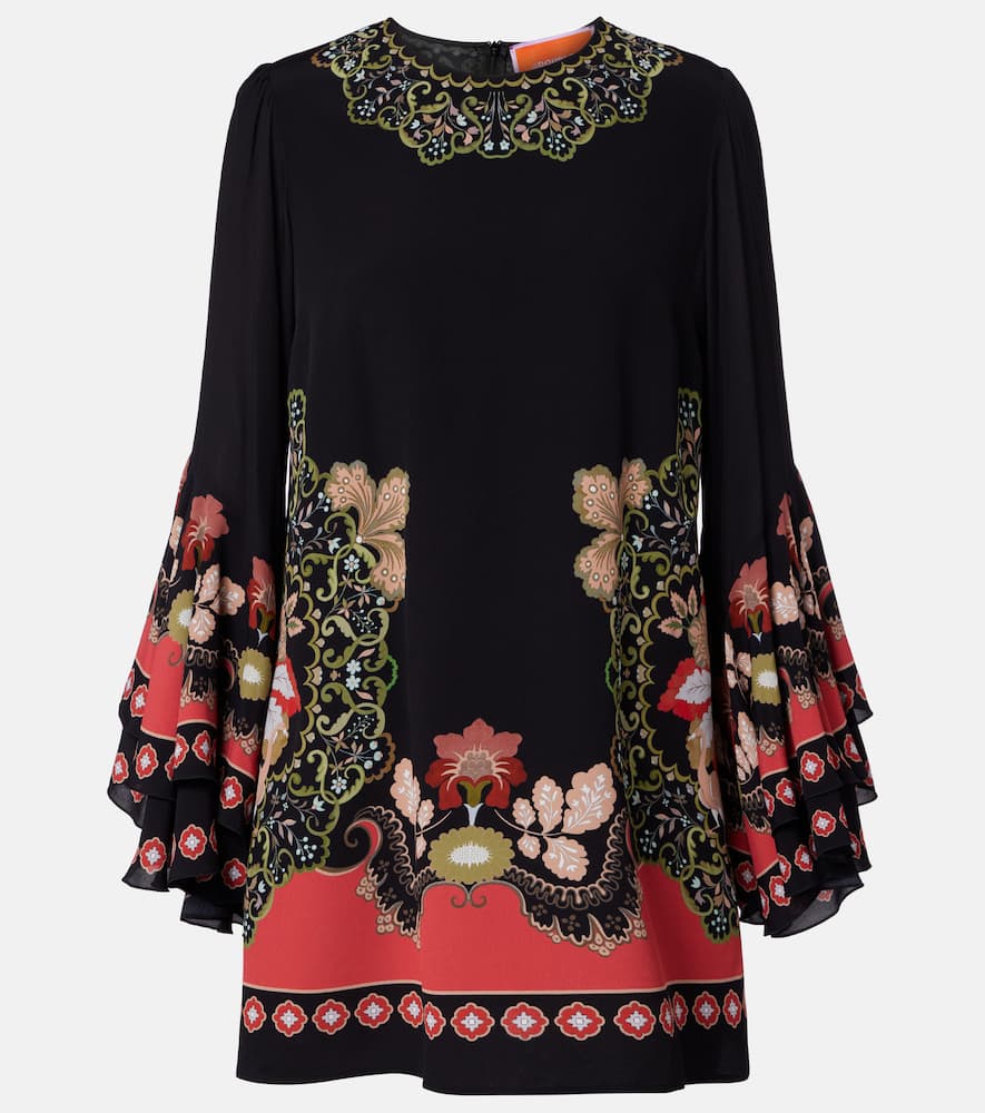 Friday printed crêpe minidress