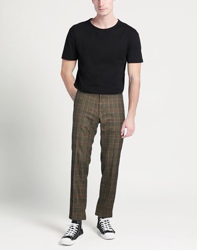 Man Pants Military green Size 35 Wool, Polyester, Viscose, Polyamide, Elastane