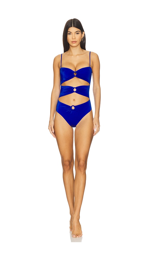 Agua Bendita x REVOLVE Conga One Piece Swimsuit in Blue. - M also in L