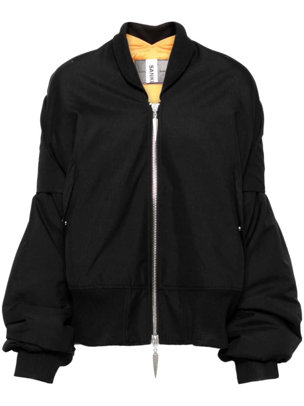 Panelled bomber jacket - Black