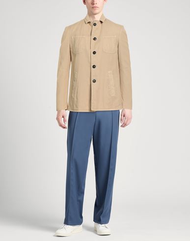 Massimo Alba Man Jacket Beige Size 40 Cotton, Linen