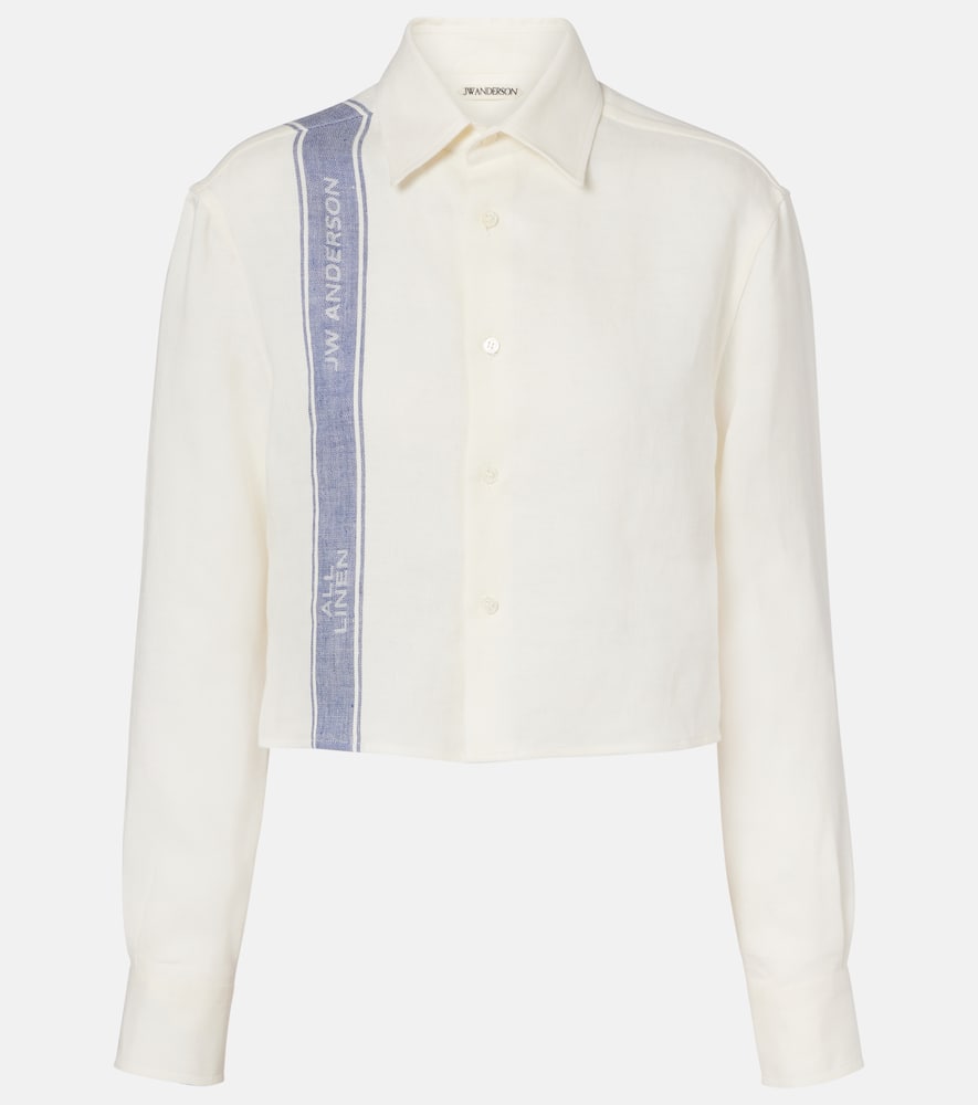 Cropped linen shirt