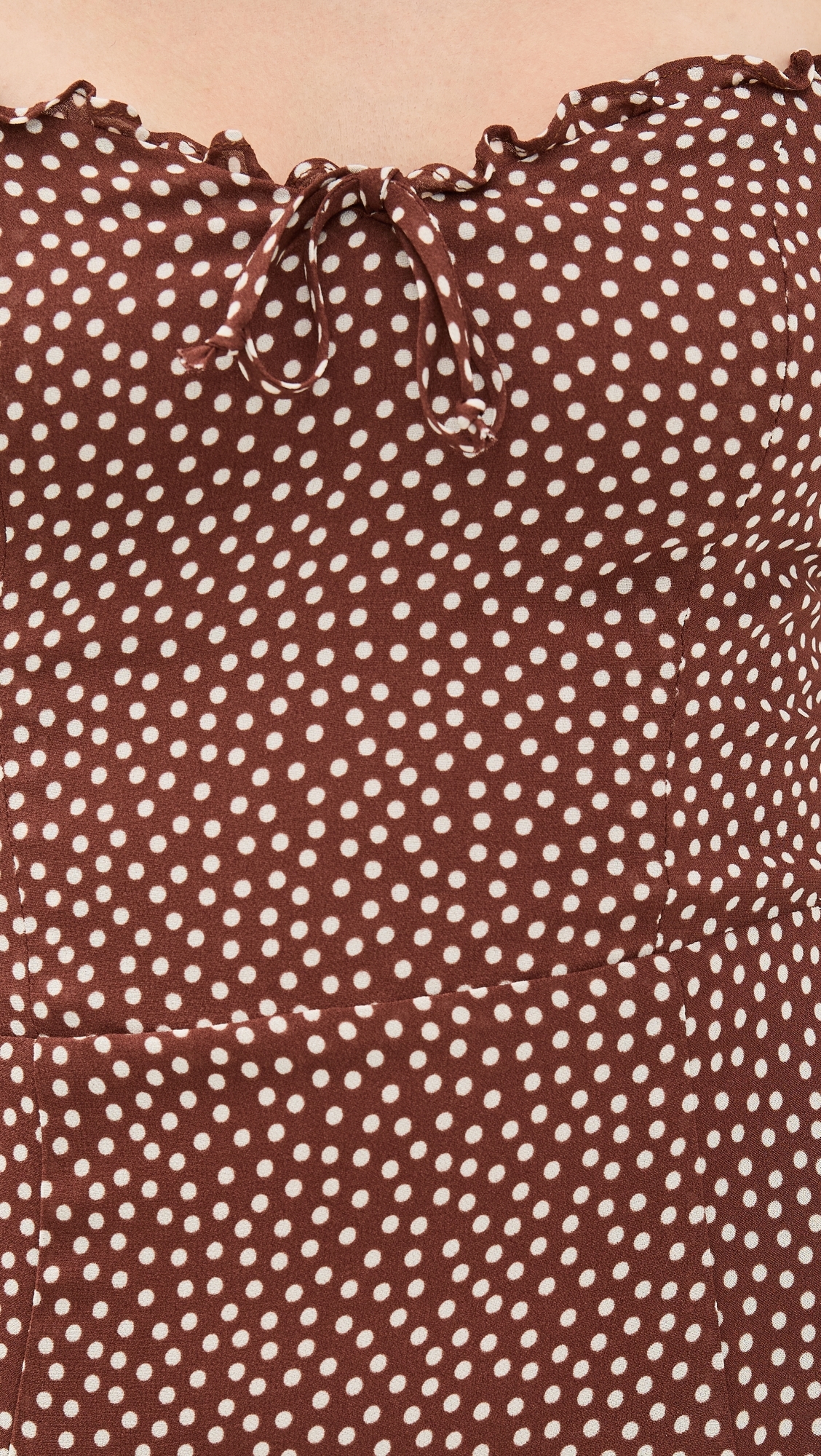 Reformation Remi Dress Choco Dot