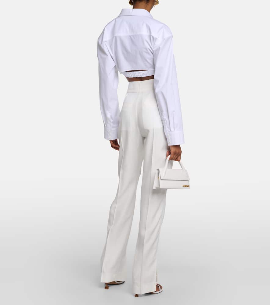 Le Pantalon Tibau side-slit slim pants