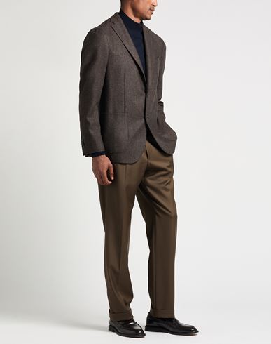 Man Blazer Chocolate brown Size 40 Virgin Wool