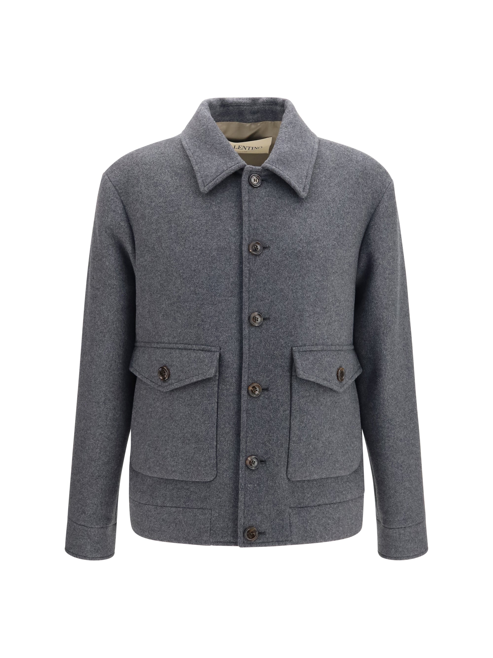 Wool and Cashmere Jacket — Gray