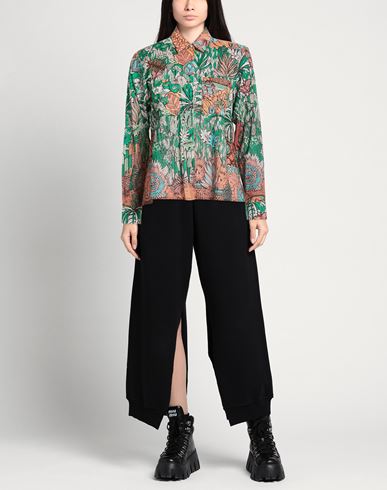 Woman Shirt Green Size S Cotton