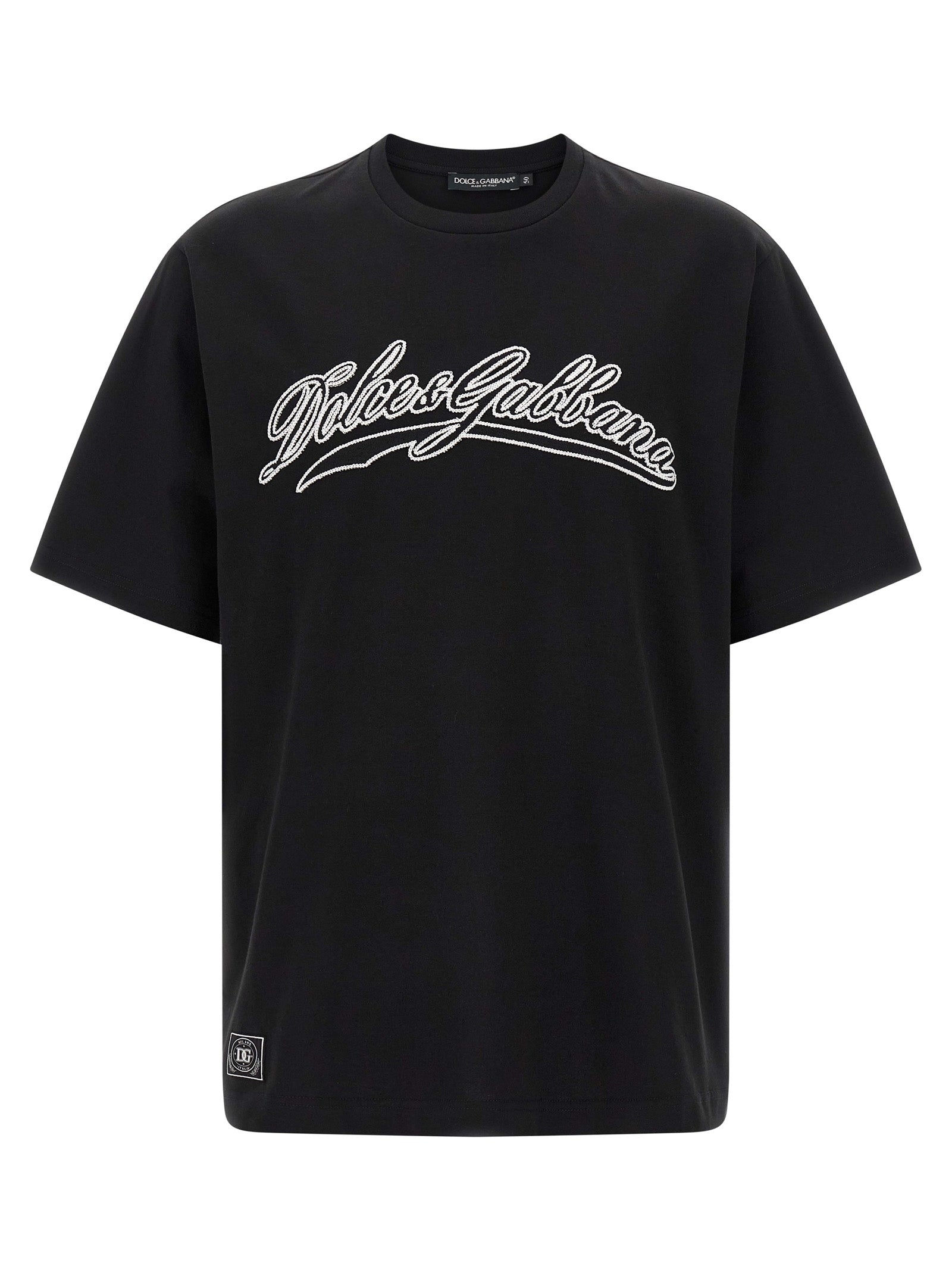 Logo-Embroidered Cotton T-Shirt — Black