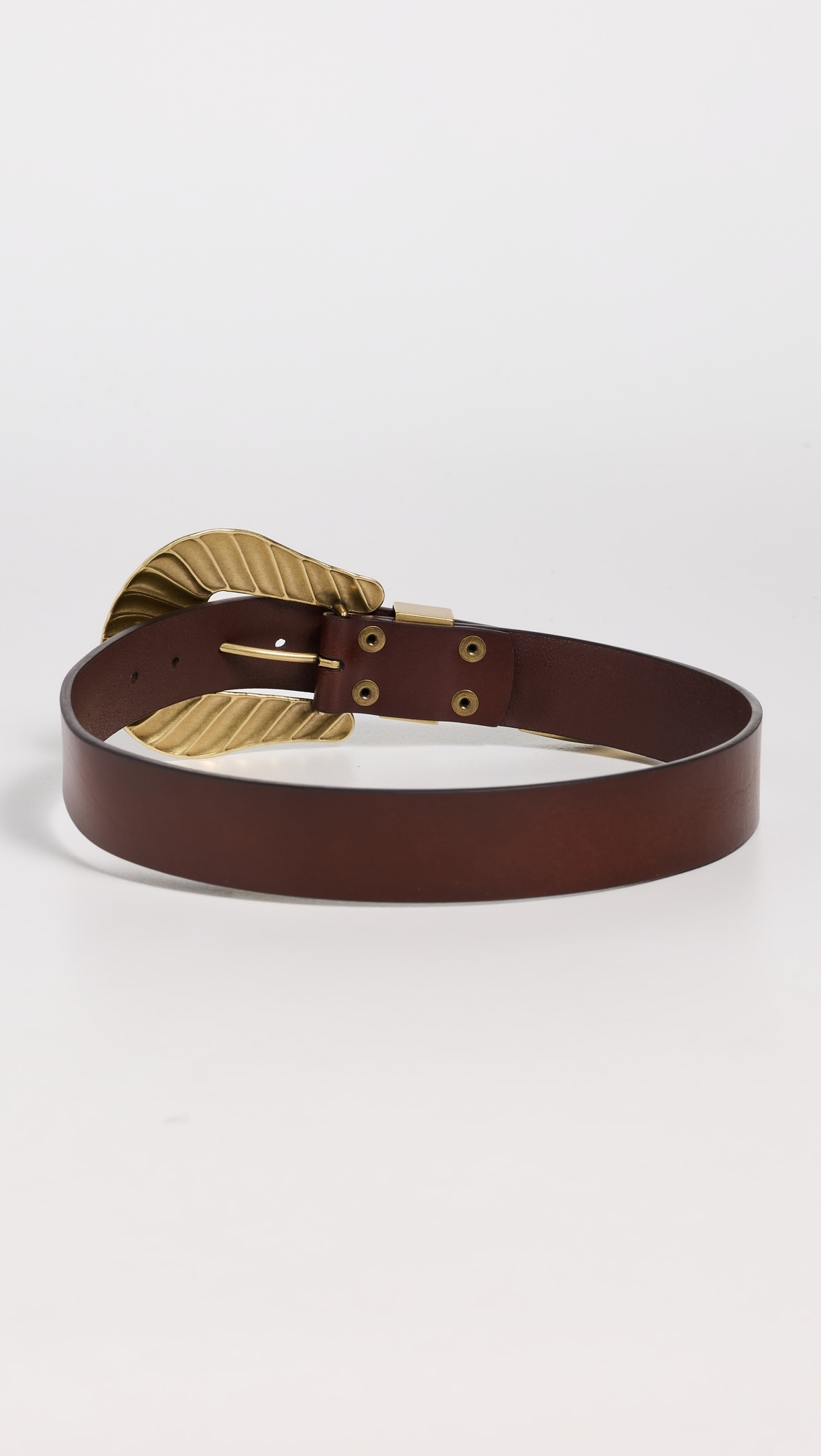 The Big Buckle Belt Cognac with Brass