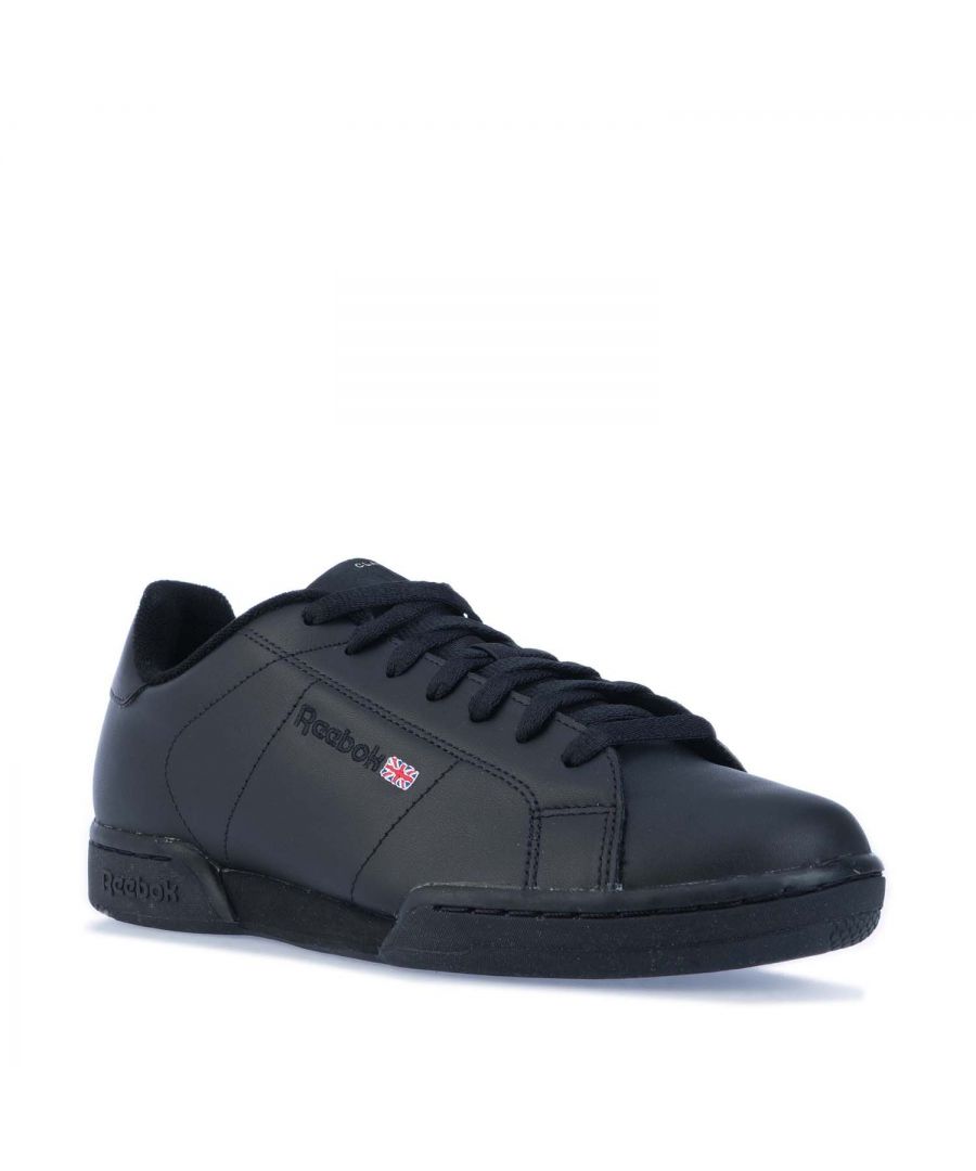 Reebok Mens Classics NPC II Trainers in Black Leather