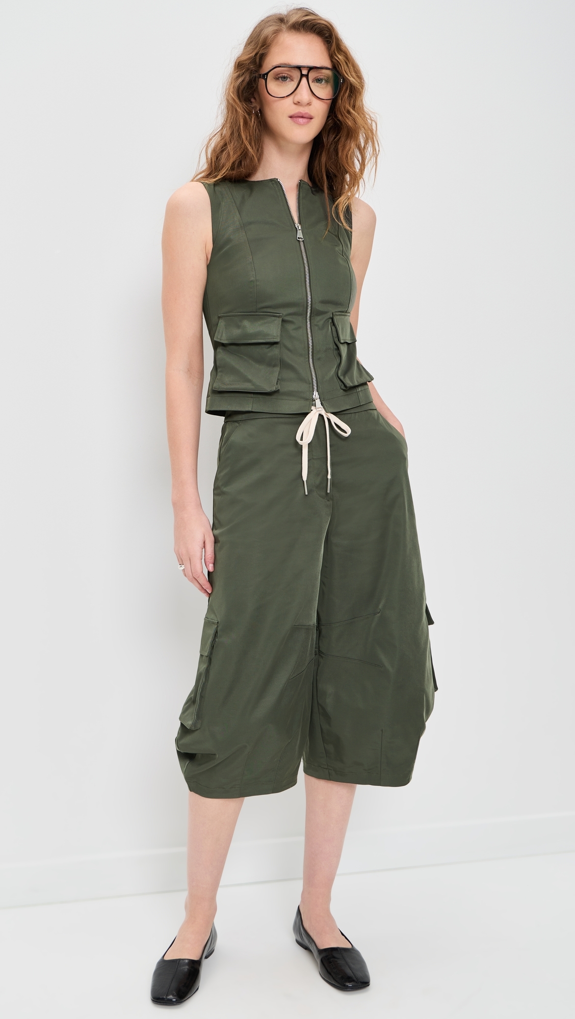 Rita Zip Vest Khaki