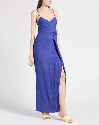 Emporio Armani Woman Maxi dress Blue Size 14 Viscose