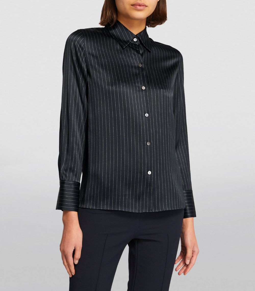 Silk Pinstripe Shirt