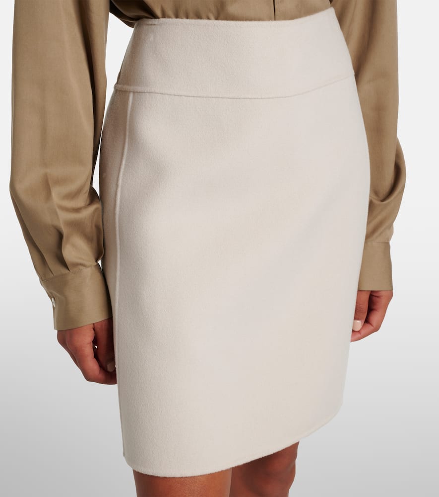 Wool miniskirt