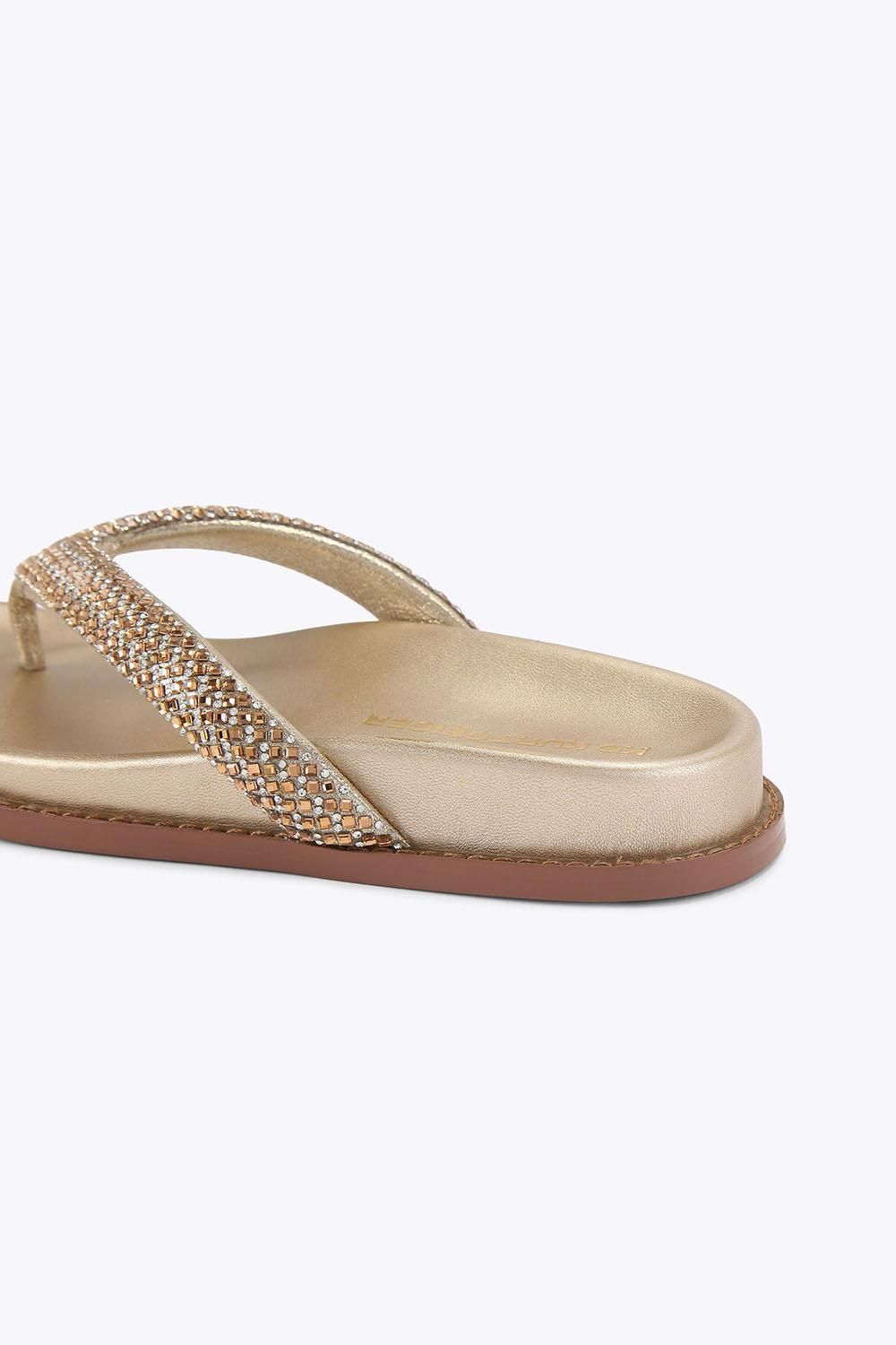 Kg Kurt Geiger 'ryn' Sandals In Gold