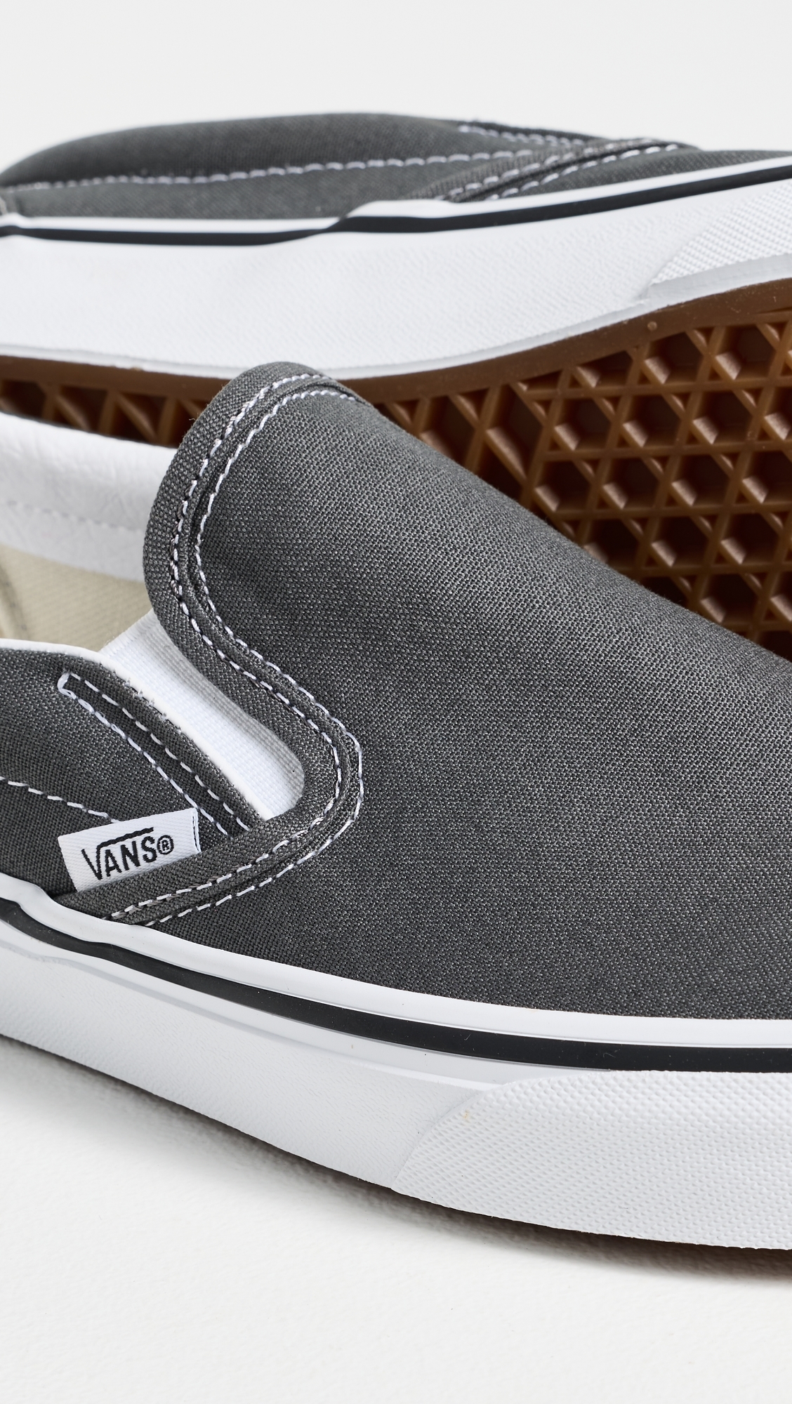 U Classic Slip On Unisex Sneakers Charcoal W