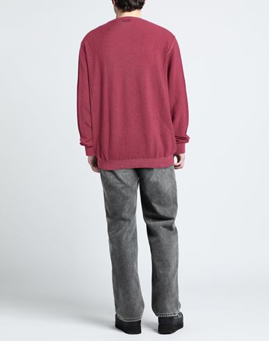 Man Sweater Garnet Size 48 Merino Wool