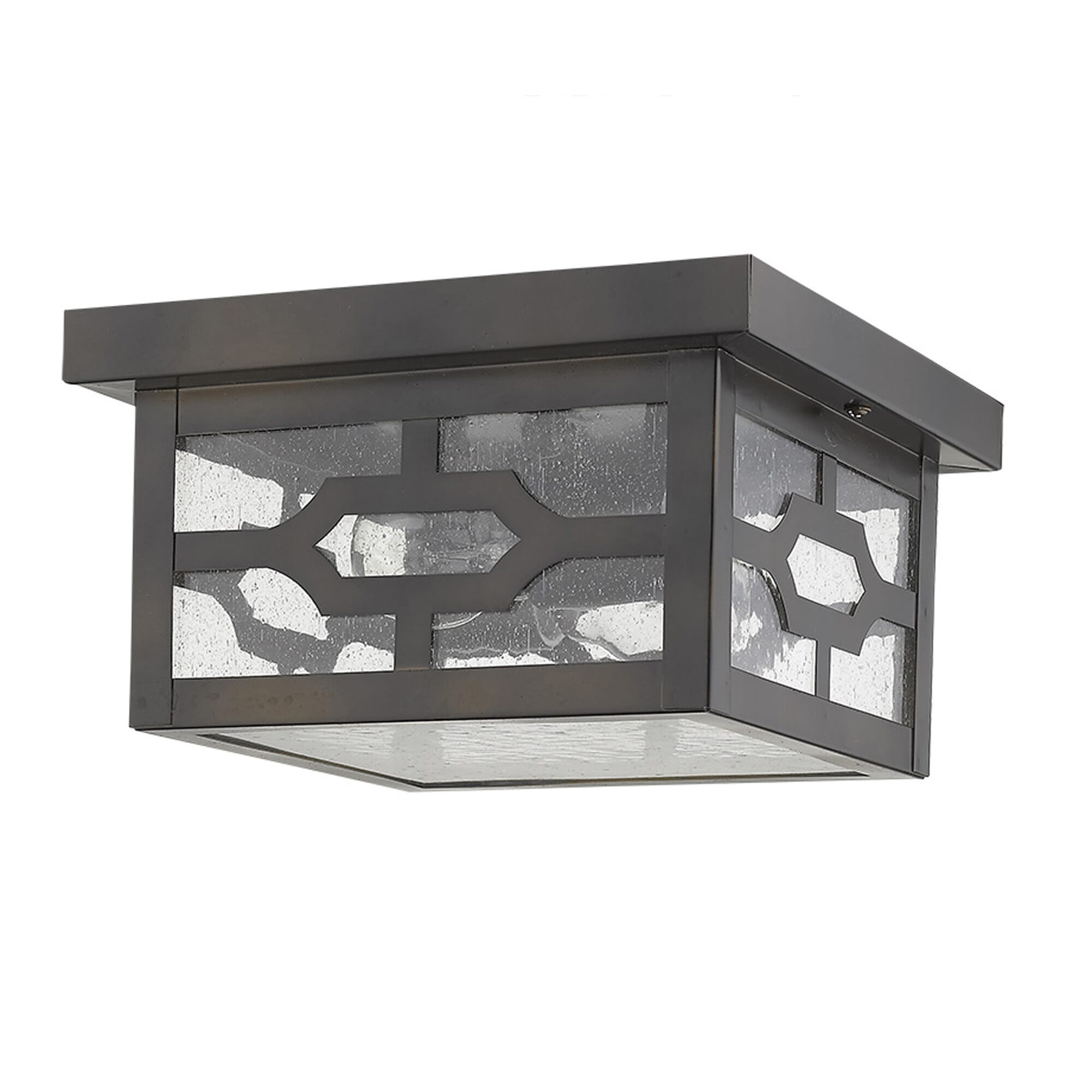 Oil-Rubbed Bronze Two Light Flushmount from the Calvert Collection