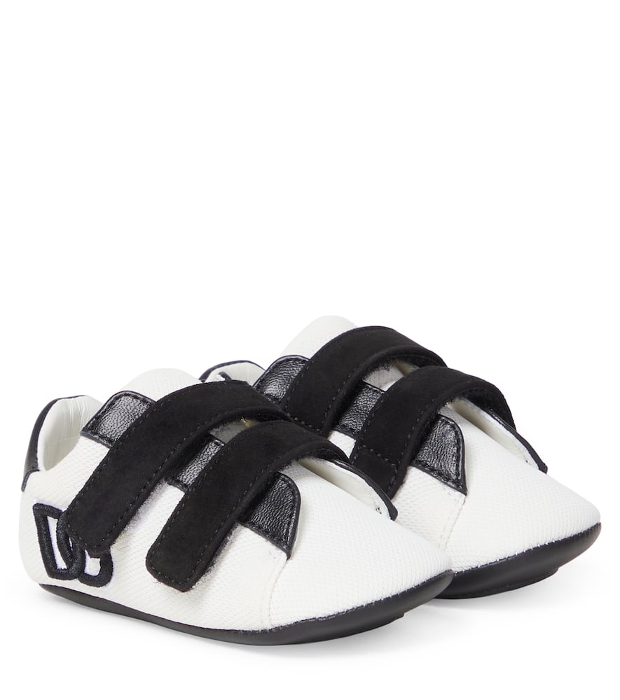 Baby DG leather-trimmed sneakers