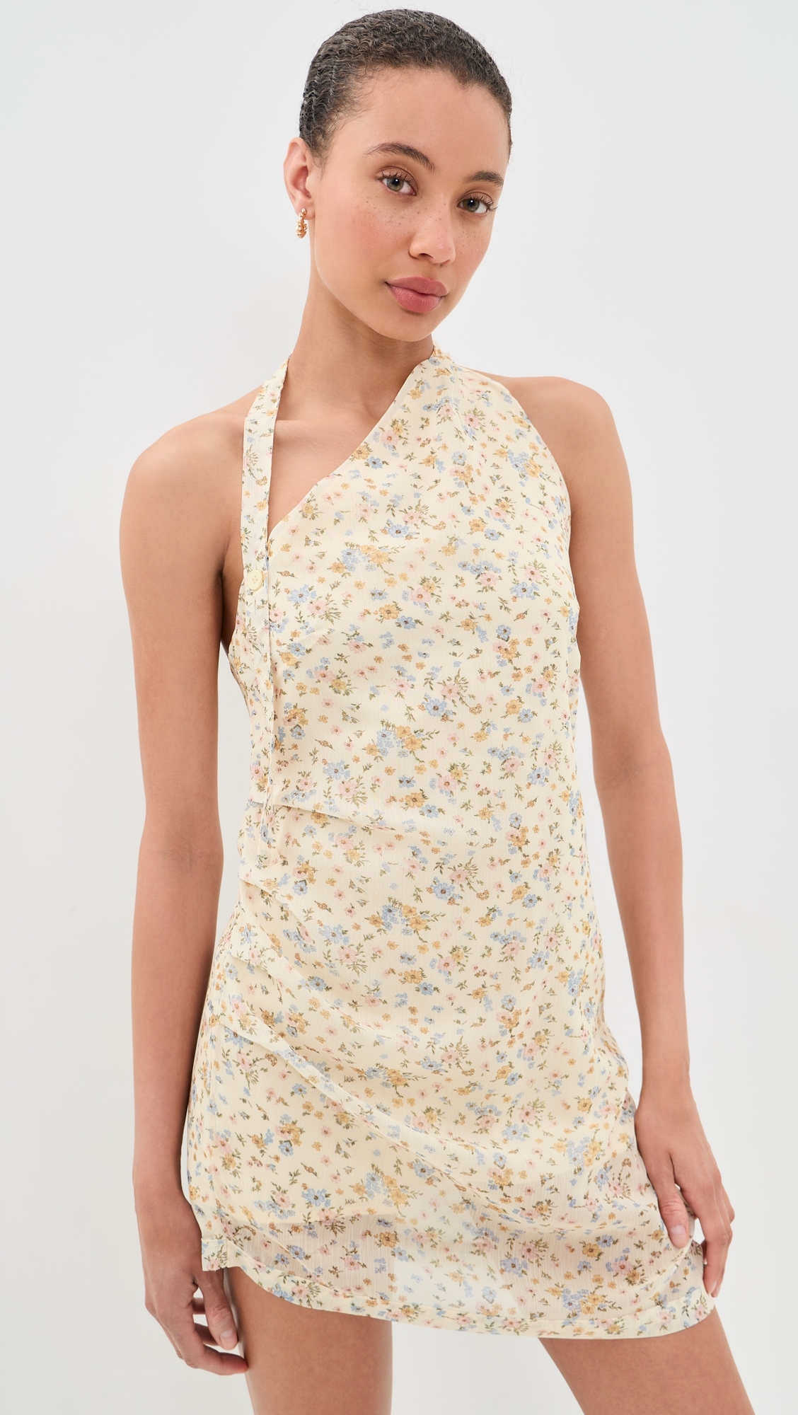 Moonlight Mini Dress Beige