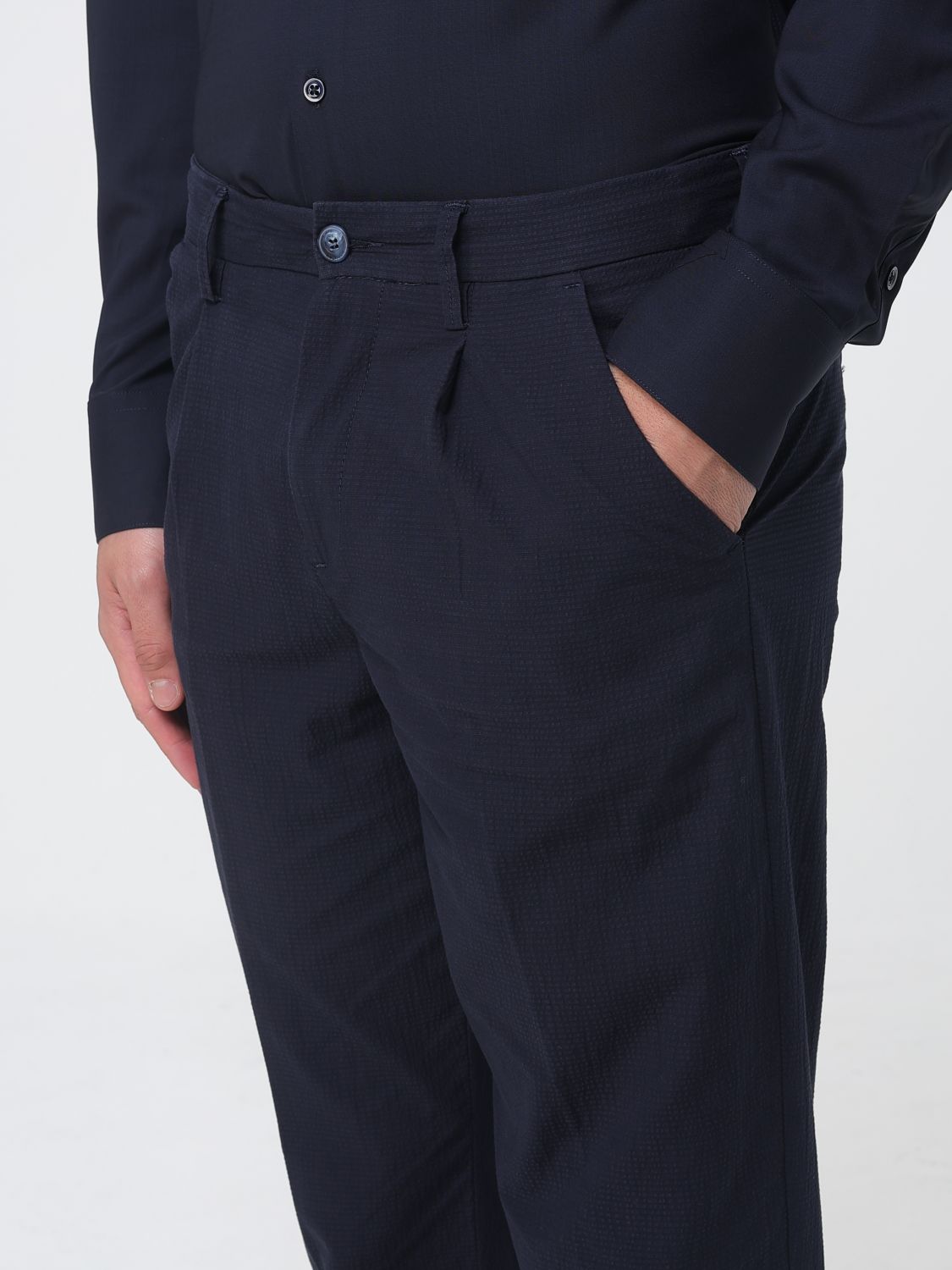 Pants Men color Blue