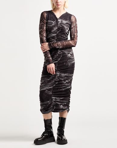 Woman Midi dress Black Size 4 Polyester, Elastane