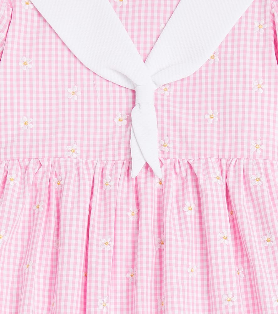 Amelia embroidered cotton-blend dress