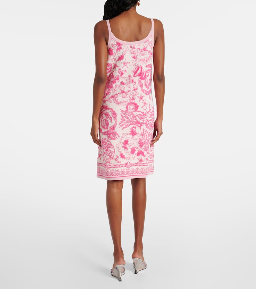 Underwater Barocco terry jacquard minidress