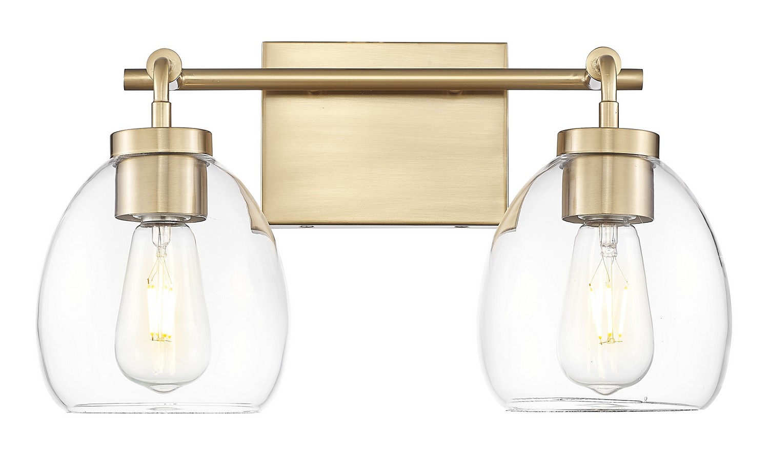 Brass Bathroom Vanity Light from the Dawes Collection