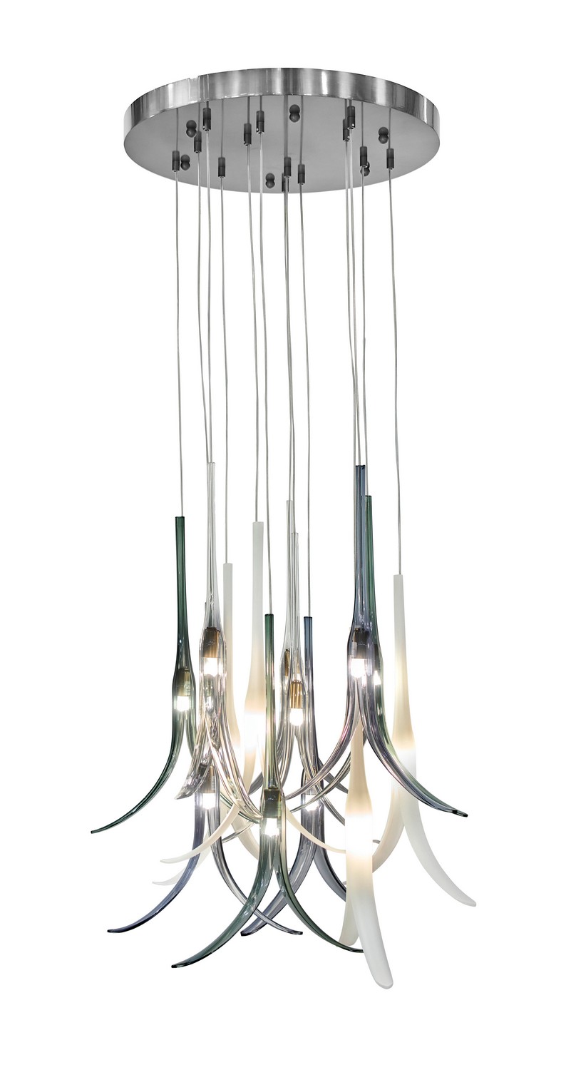 Brushed Nickel Pan Pendant from the Featherly Collection