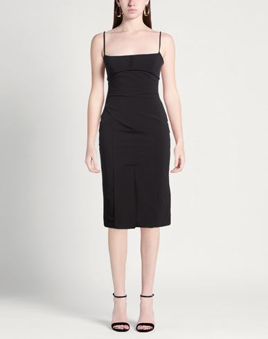 Woman Midi dress Black Size M Nylon, Polyurethane