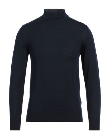 Man Turtleneck Navy Size L Wool, Acrylic