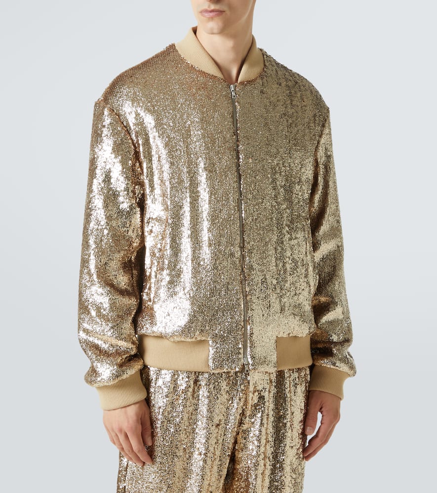 Dries Van Noten Sequined bomber jacket