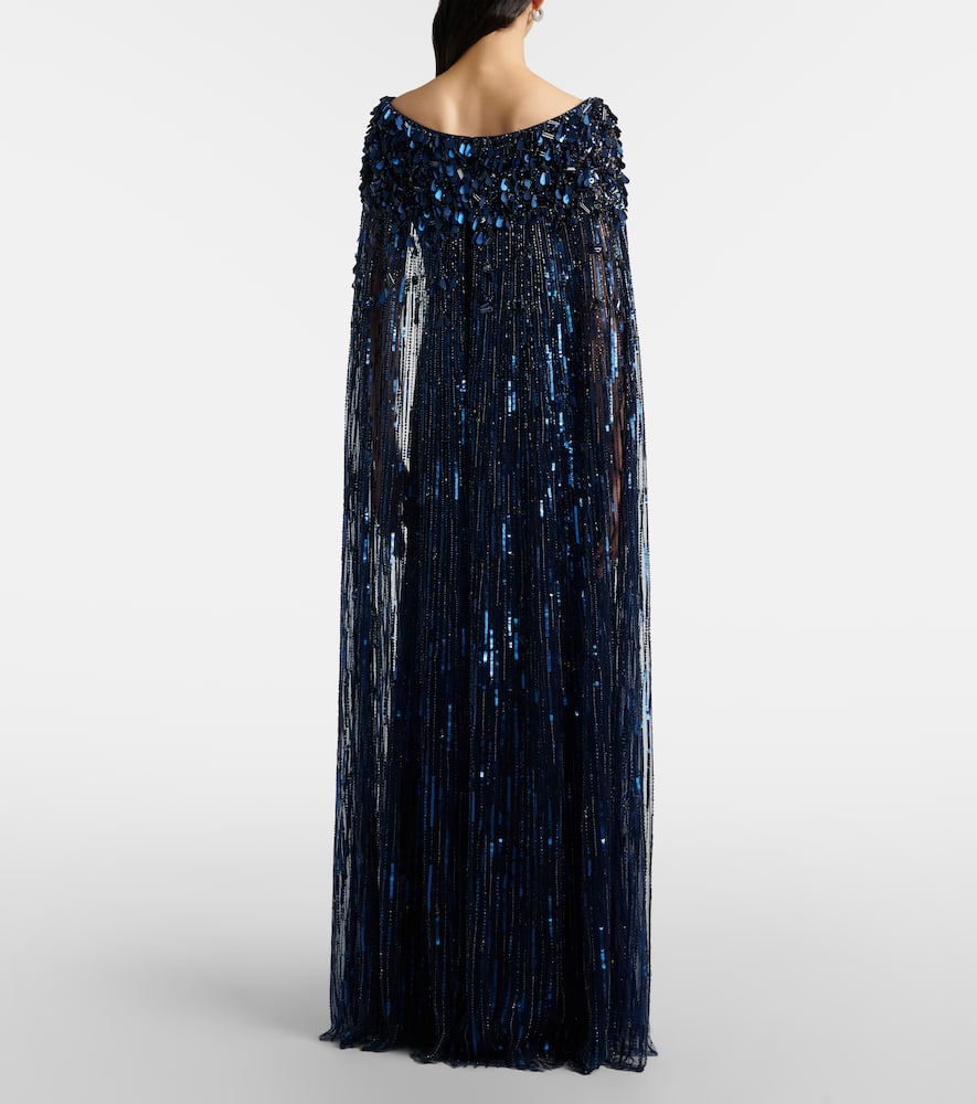 Luella fringed sequined gown
