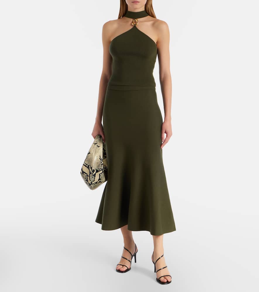 Renlen halterneck wool top