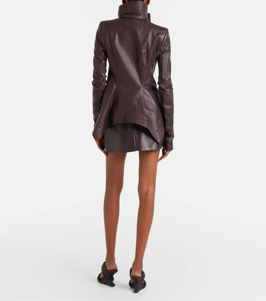 Fog leather miniskirt