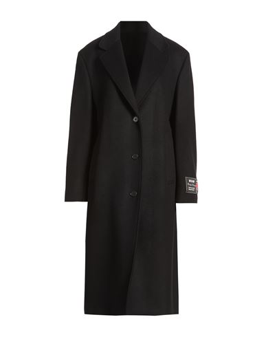 Woman Coat Black Size 0 Virgin Wool, Polyamide