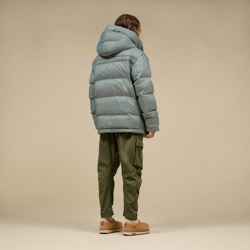 ® Men's MetroPeak Down Puffer Jacket Polyester in Grey Mist