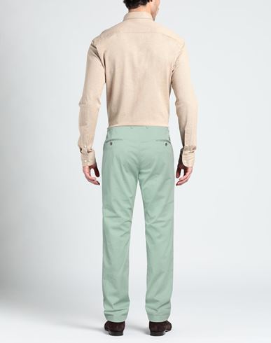 Mason's Man Pants Light green Size 38 Cotton, Elastane