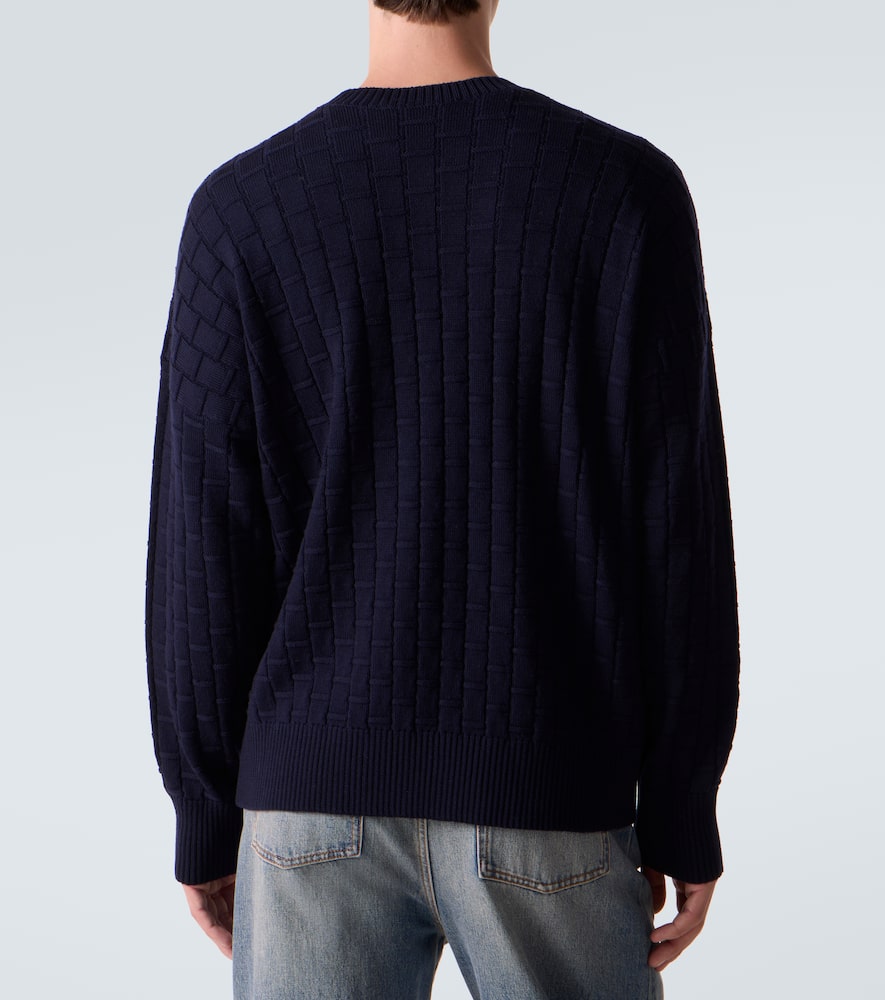 Ribbed-knit wool sweater