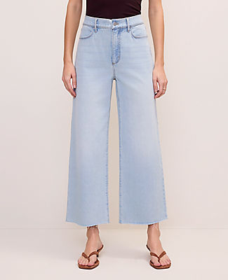 Ann Taylor The Wide-Leg Crop Jean — Curvy Fit