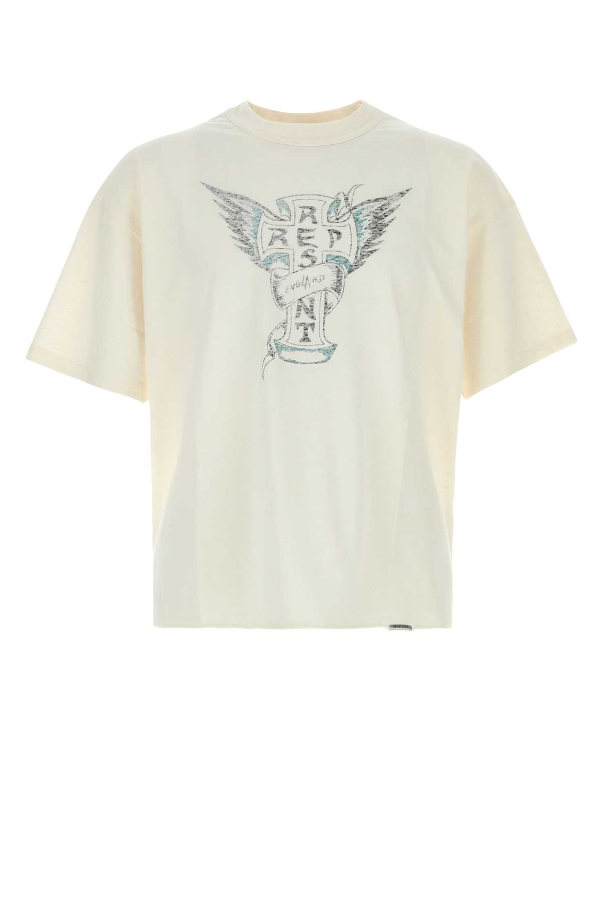 Represent - cotton blend crew neck graphic t shirt