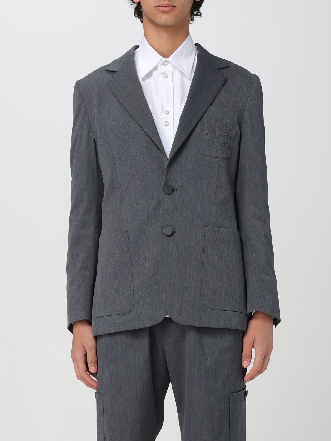 Blazer Men color Grey